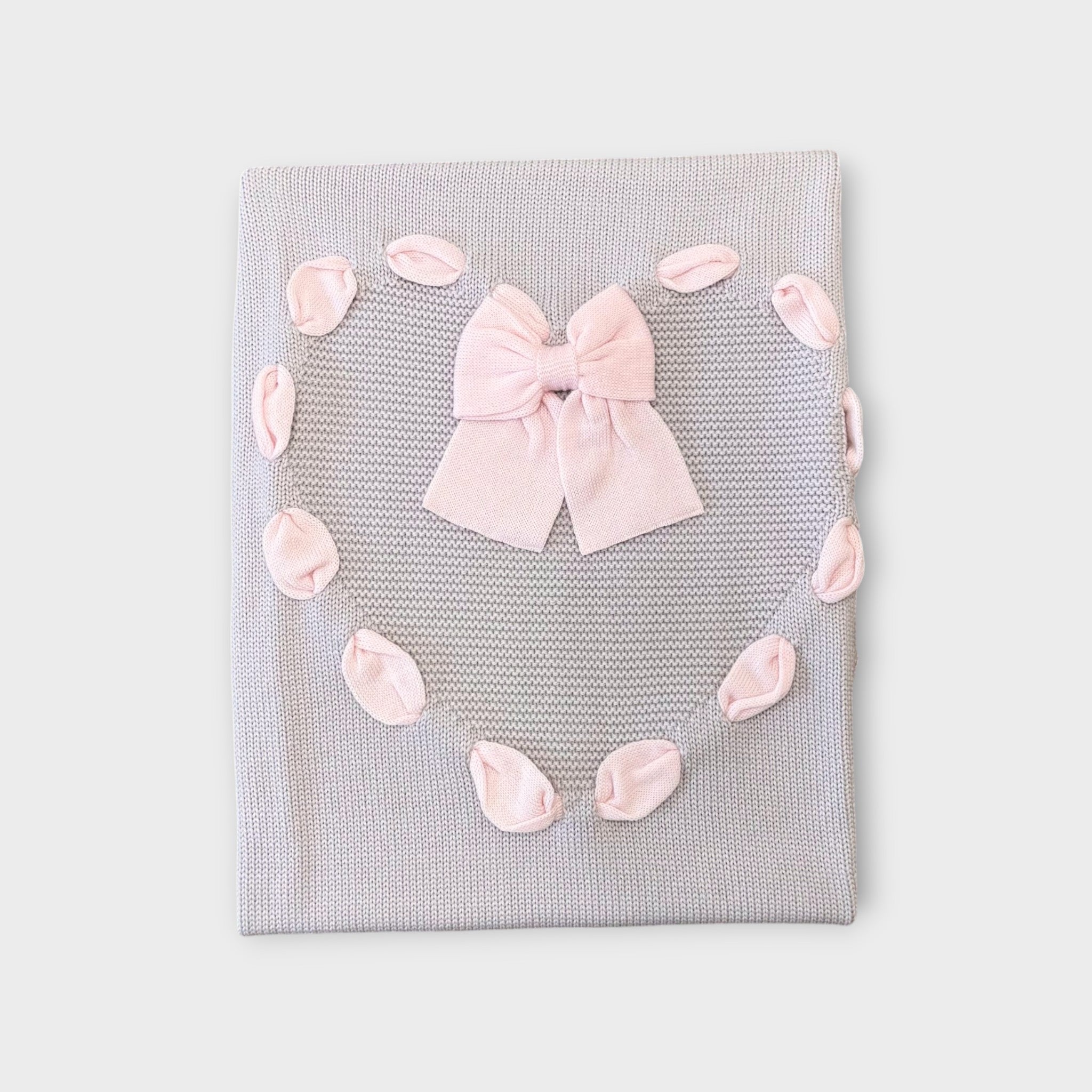 Baby Blanket Ivory Flower Pattern 101/S
