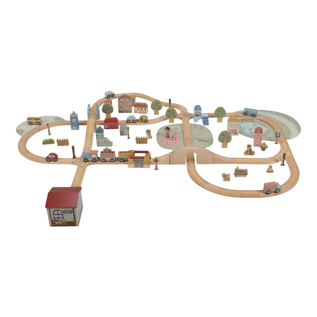 Set trenino in legno Multicolore LD2540 by LITTLE DUTCH