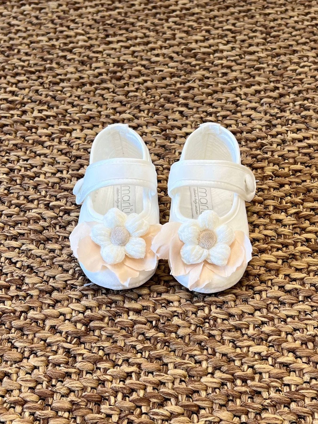 Scarpe Cerimonia Flower Bimba VANIGLIA IK329SC -  NANU' BABY