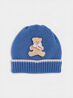Cuffia Neonato Blu ORSETTO 603 by BABY LORD