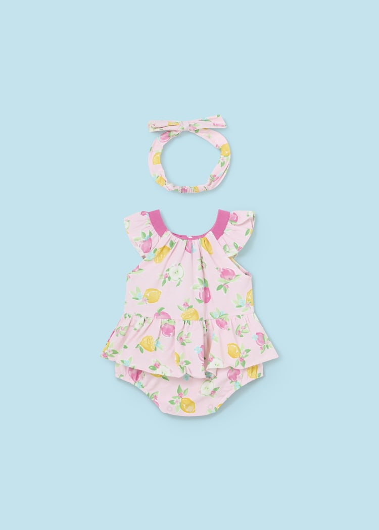 Pagliaccetto con fascia Bimba ROSA 1632 -  NANU' BABY
