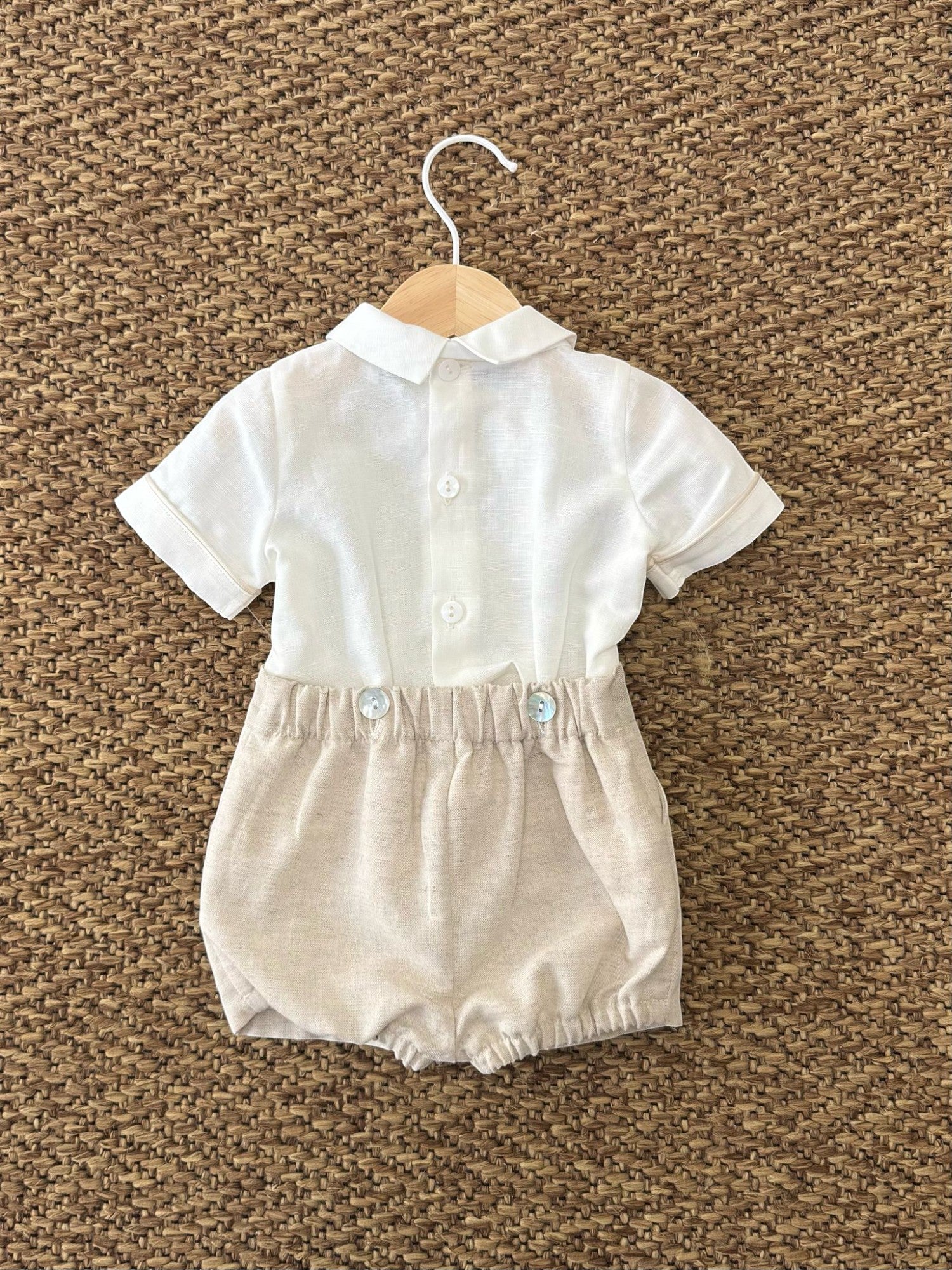 Completo Cerimonia Bimbo BEIGE 1/6329-B -  NANU' BABY