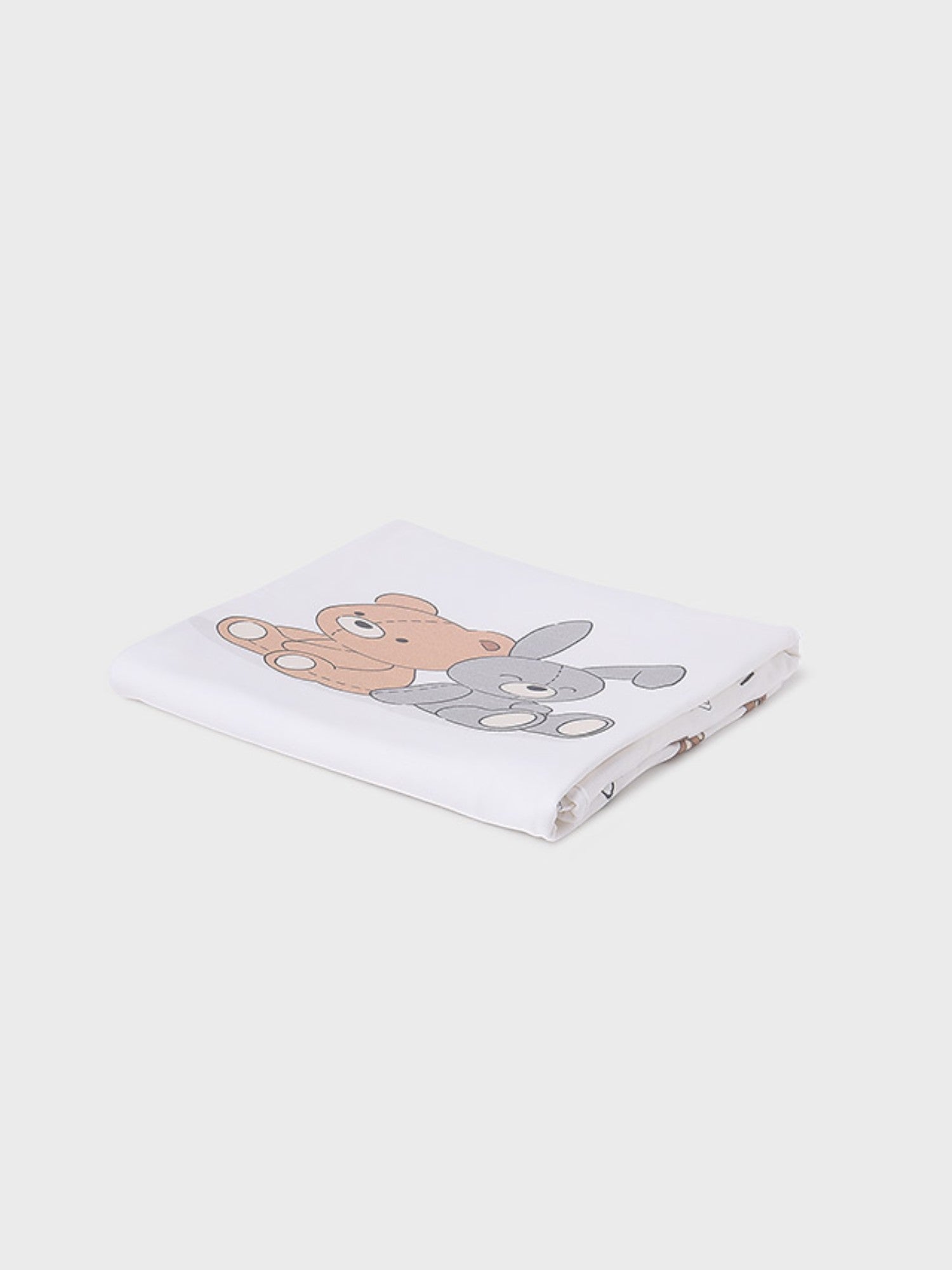Copertina stampata Neonato BIANCO 9866 /B -  NANU' BABY