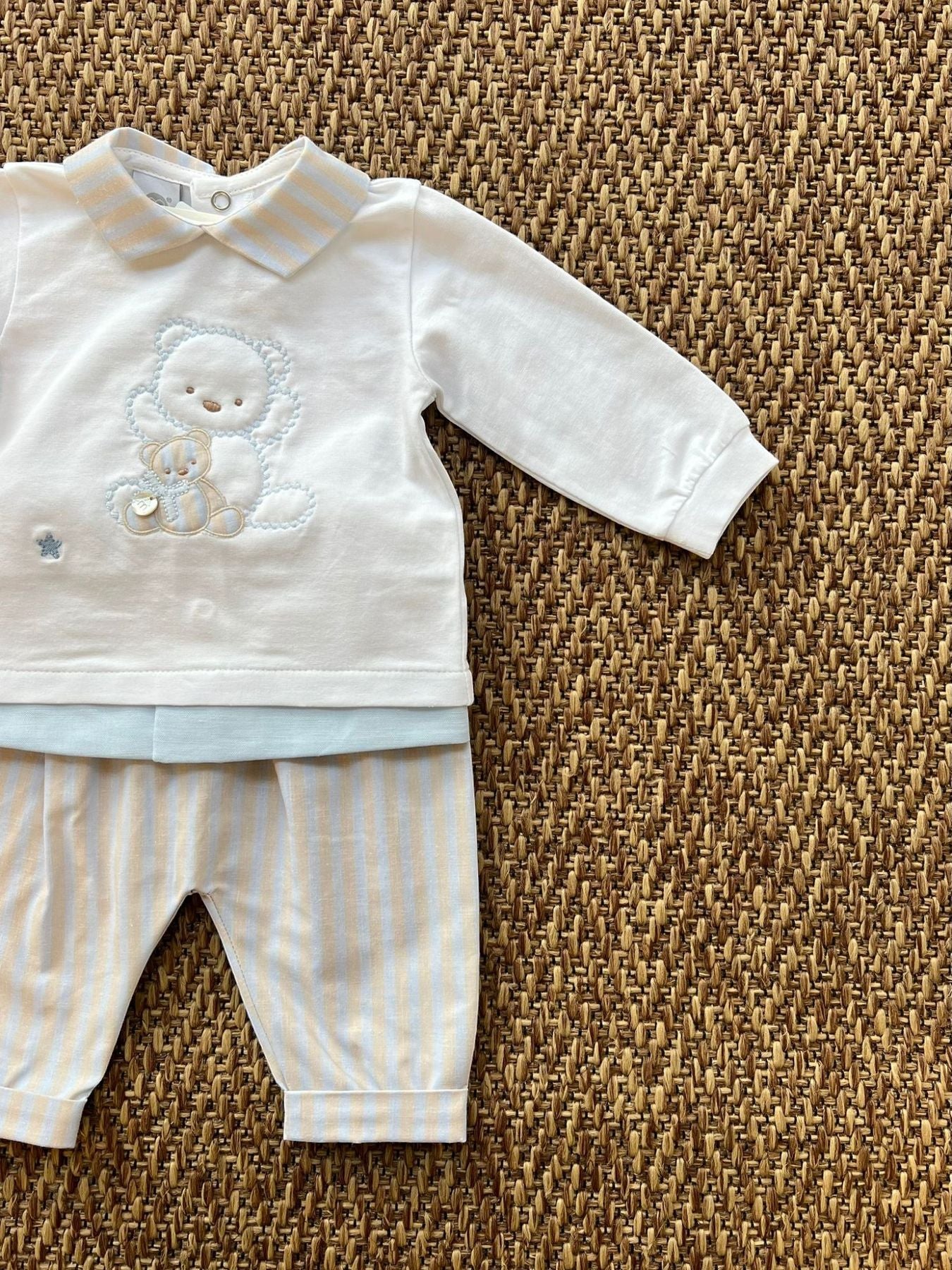Completo 2 pezzi Bimbo BIANCO EP6851BIS -  NANU' BABY