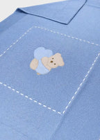 Coperta Neonato Cielo ORSETTO CUORE 173 by BABY LORD