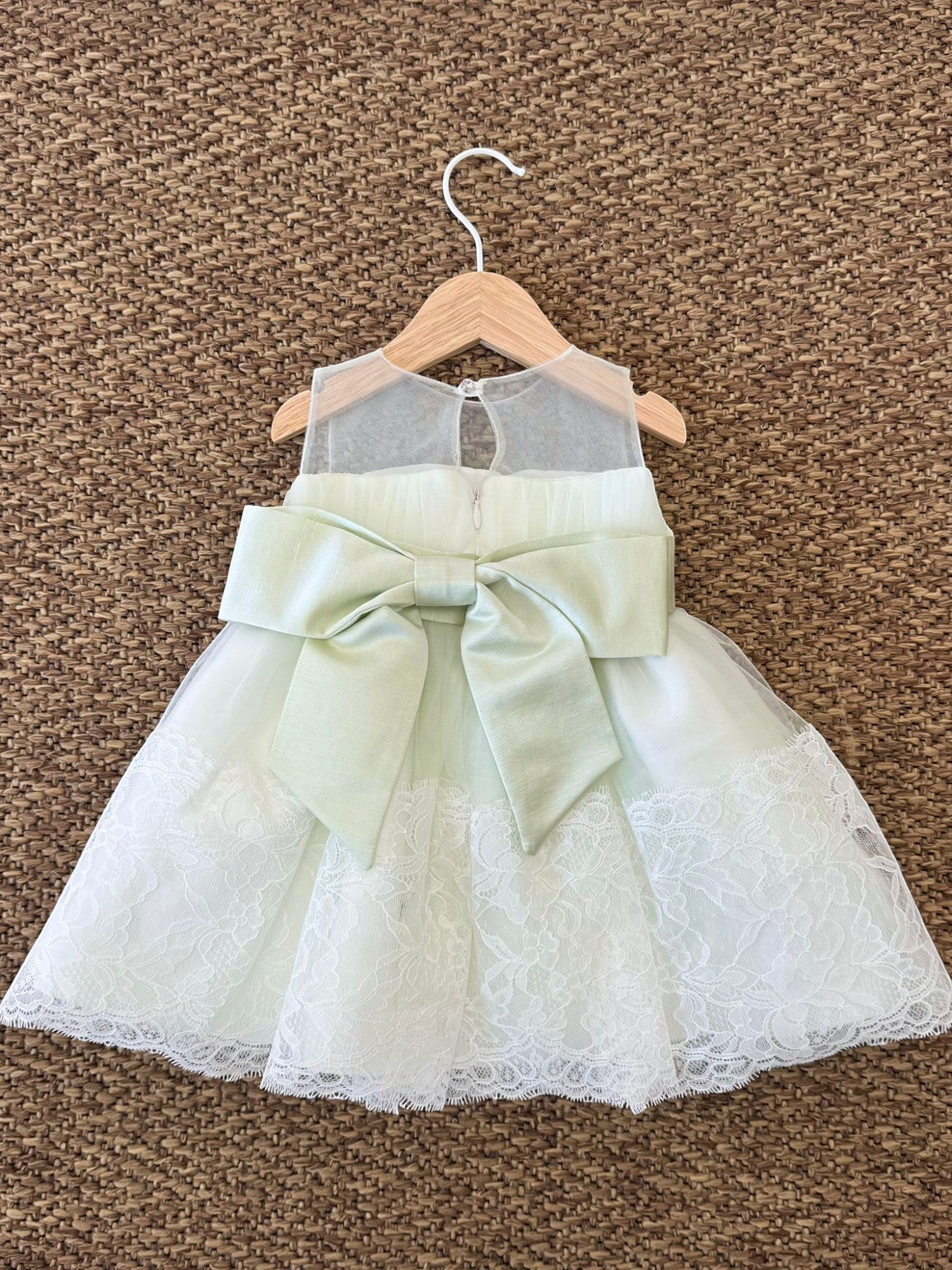 Abito Cerimonia dritto Bimba AVORIO GG25D04I/V -  NANU' BABY
