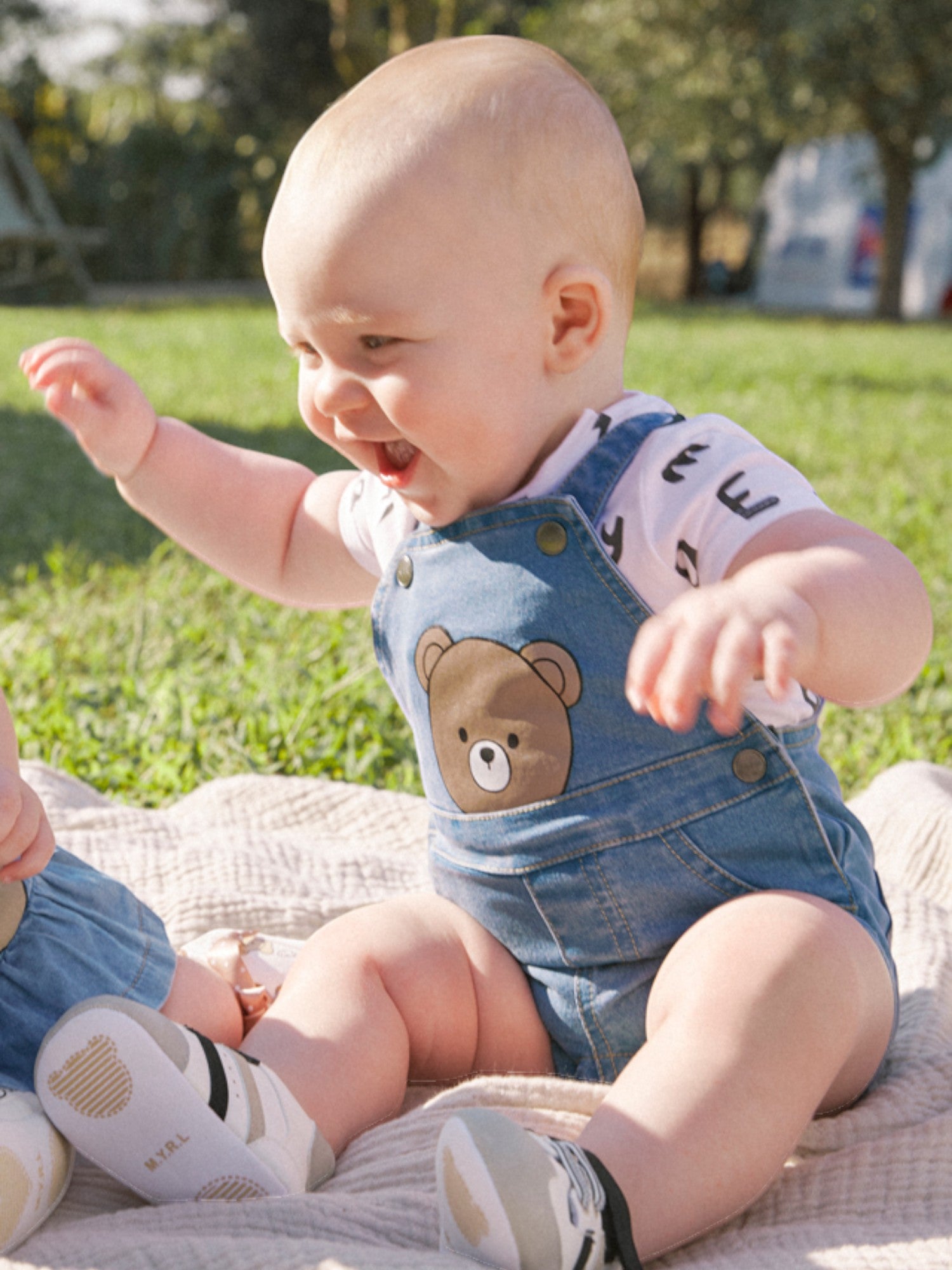 Completo  salopette Bimbo JEANS 1622 /J -  NANU' BABY
