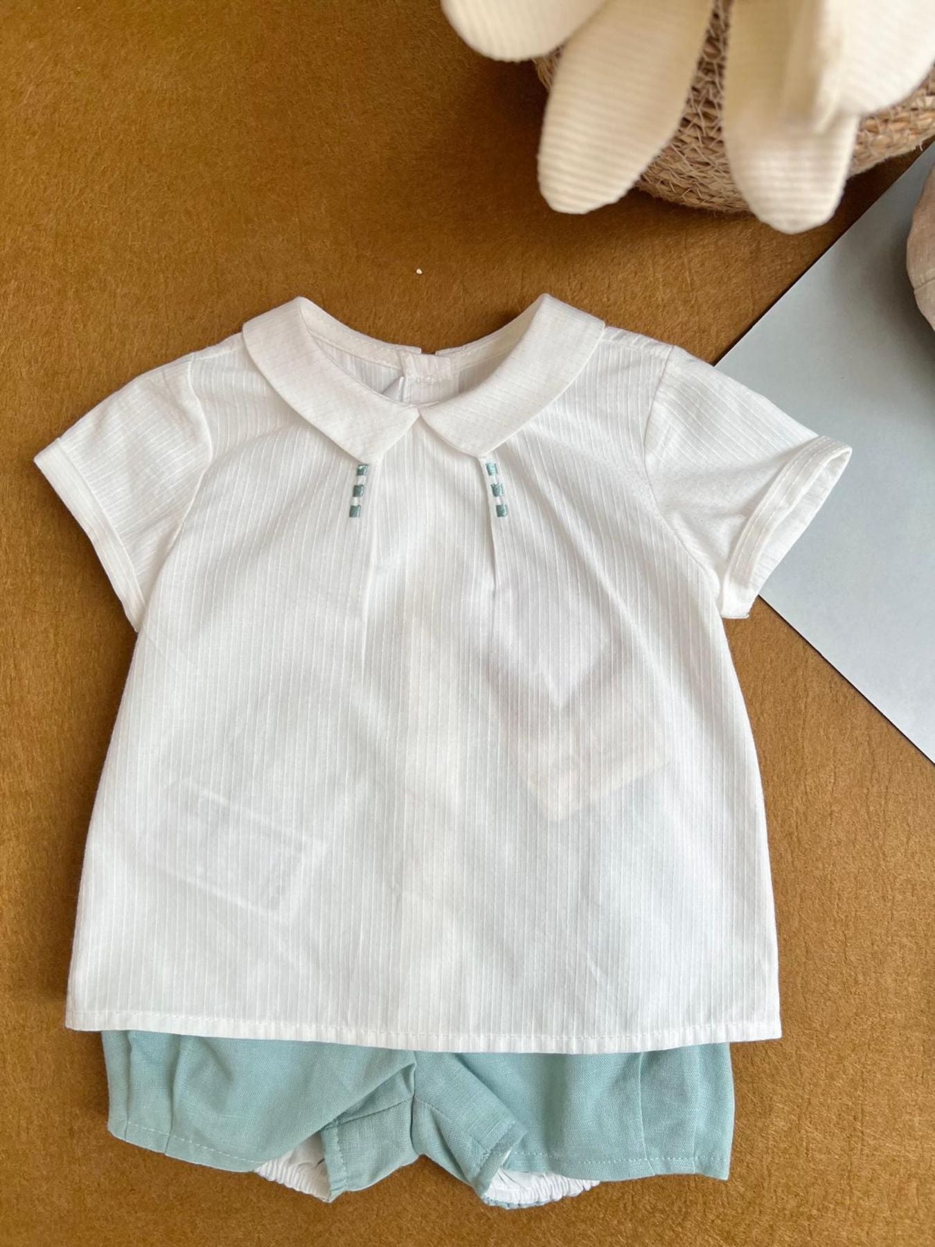 Compl.pant.corto Bimbo VERDE 1216/V -  NANU' BABY
