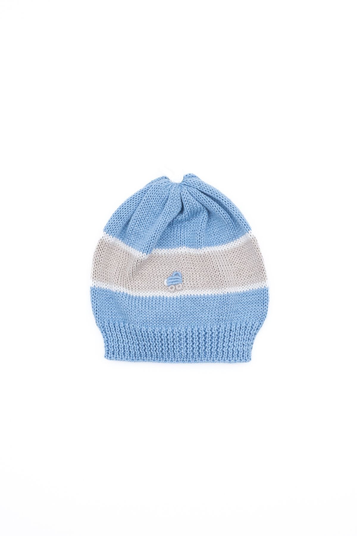 Cuffia Macchinina Neonato CIELO VIAREGGIO 1371 -  NANU' BABY