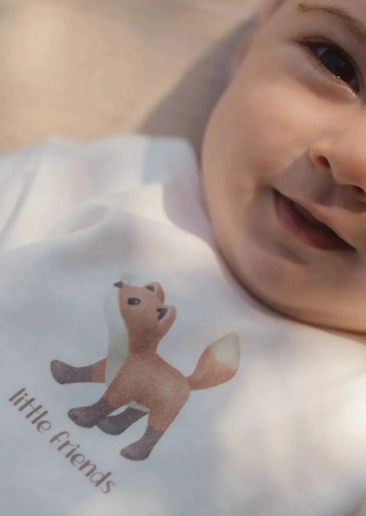 T-shirt Bimbo Bianco CL26021312 by LITTLE DUTCH