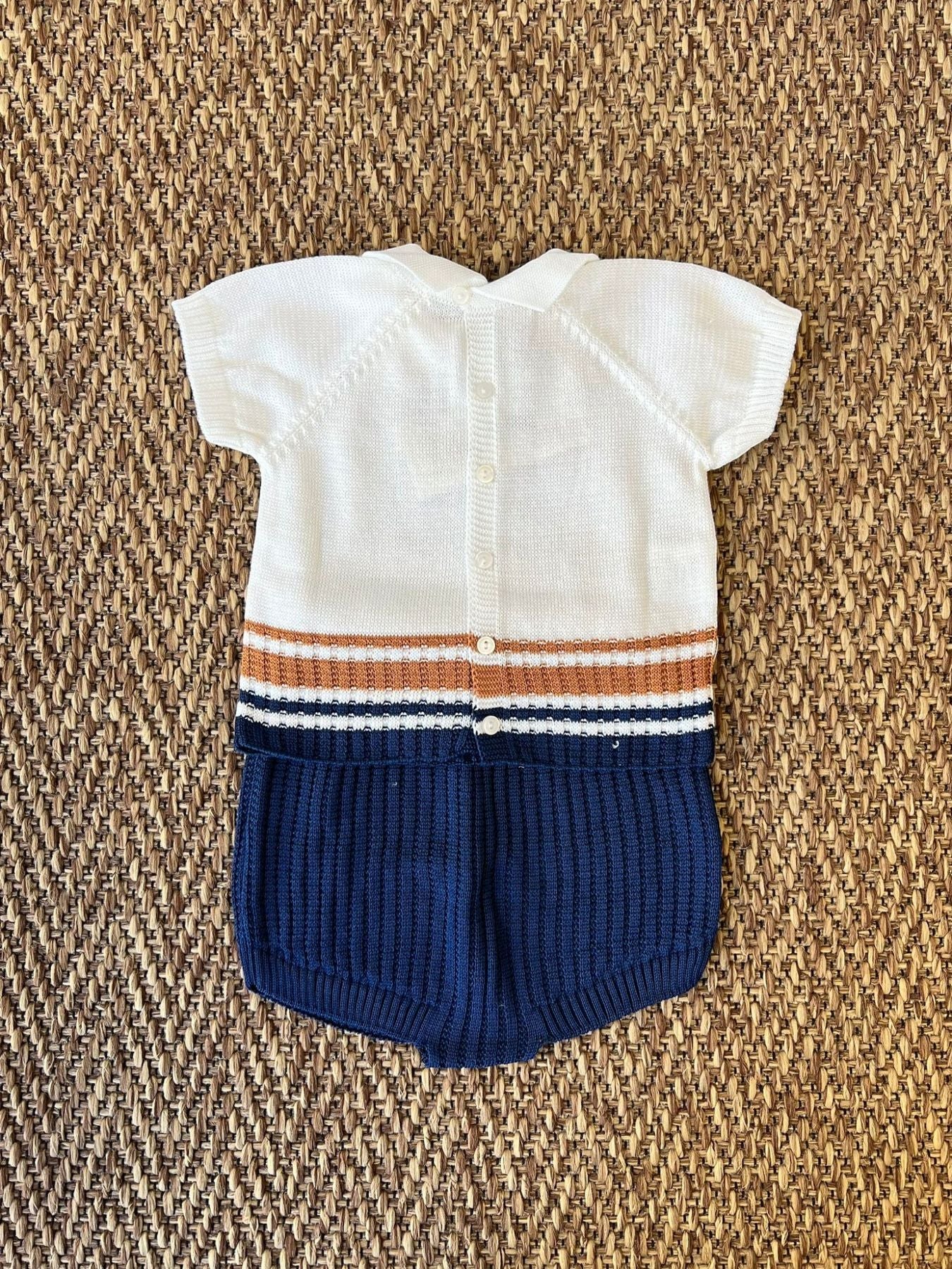 Completo 2 pezzi in filo Bimbo BLU EP6052 -  NANU' BABY