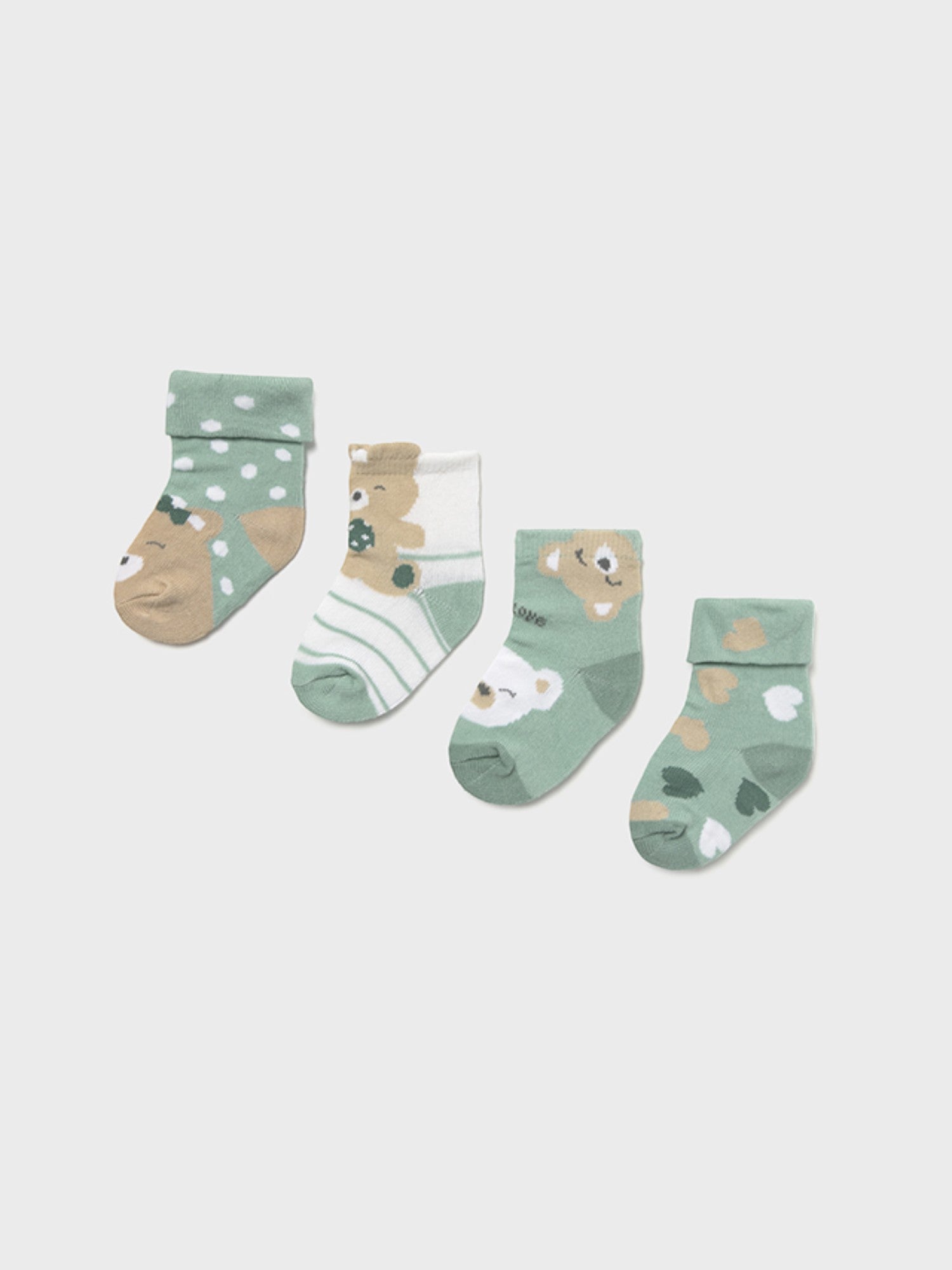 Set 4 calze  VERDE 9867 /V -  NANU' BABY