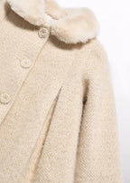 Cappotto Bimba Beige 5872/60 by ABEL & LULA