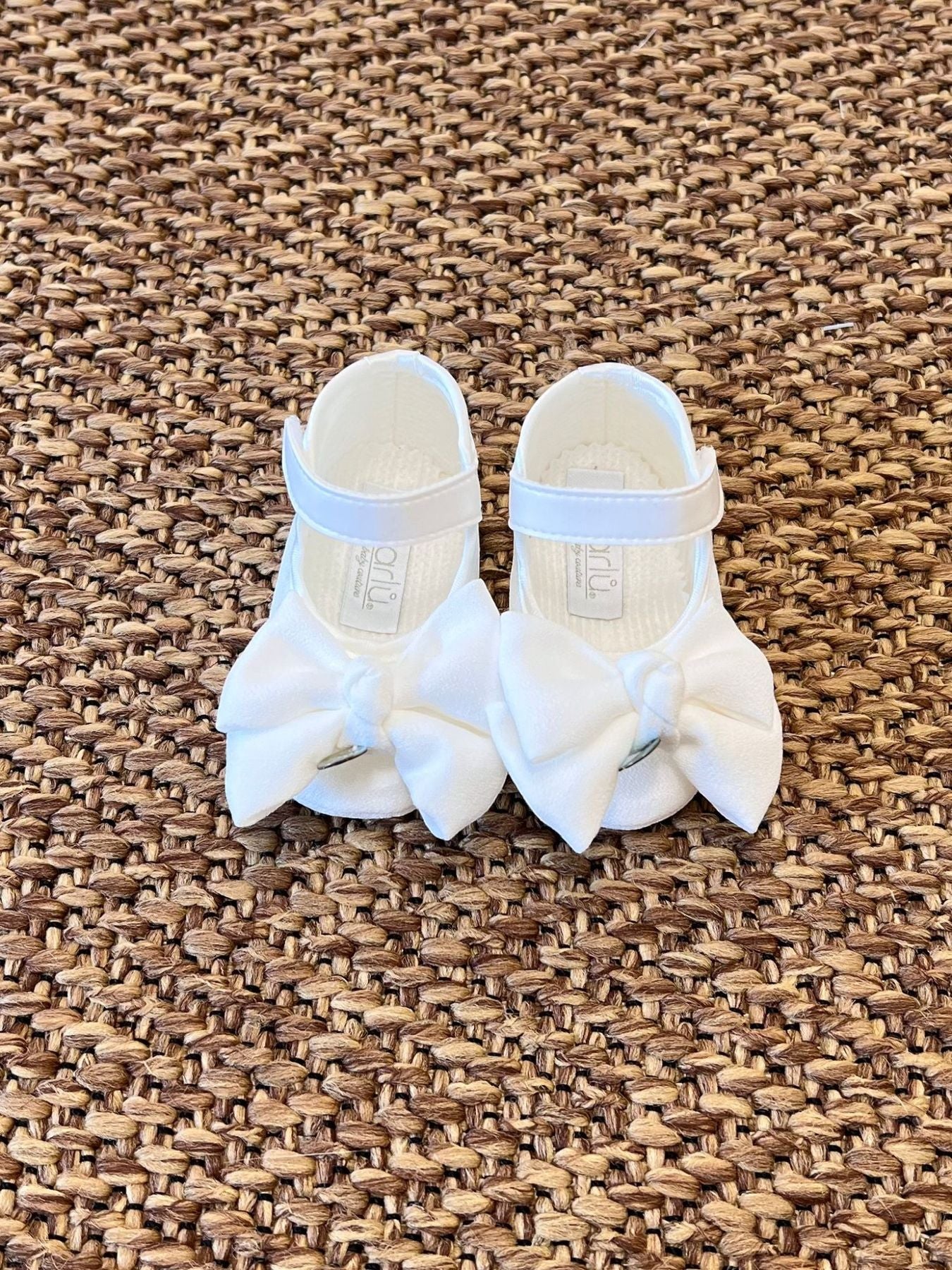 Scarpe Cerimonia Fiocco Bimba VANIGLIA IK331SC -  NANU' BABY