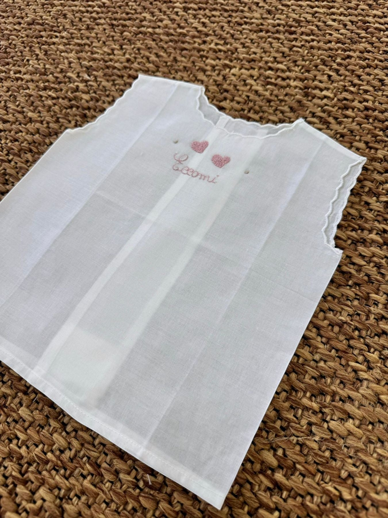 CAMICINA BATISTA Neonata Rosa CA80R -  NANU' BABY