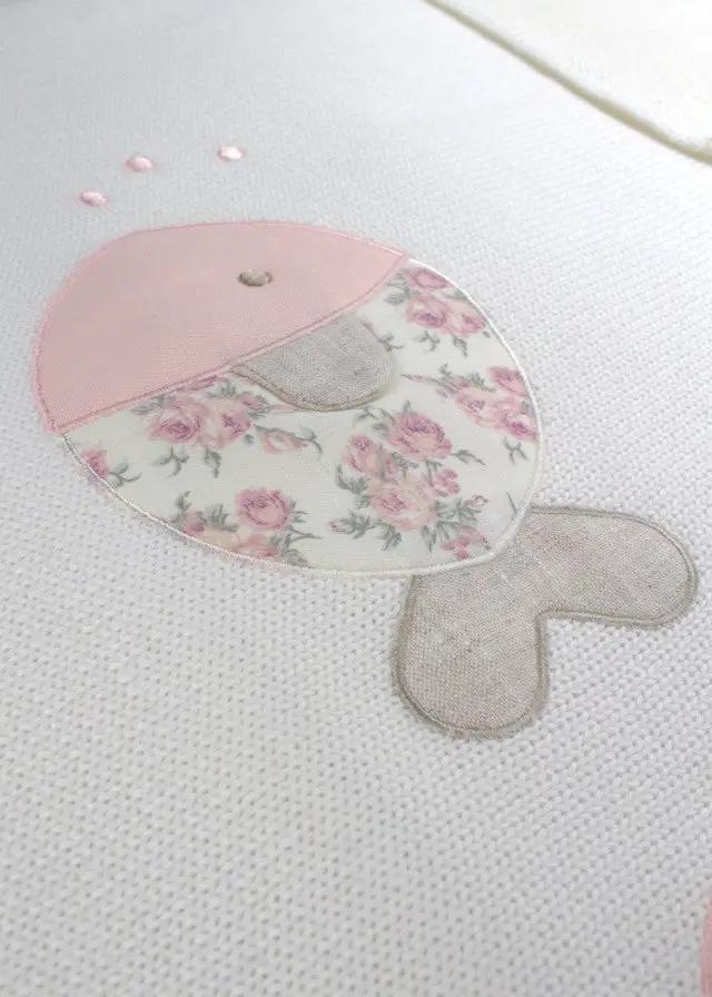 Coperta Neonata Panna FISH AND FLOWER 197/P by BABY LORD