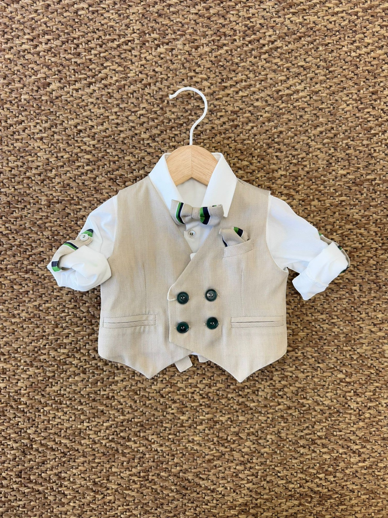 Completo Cerimonia Bimbo BEIGE M0412A -  NANU' BABY