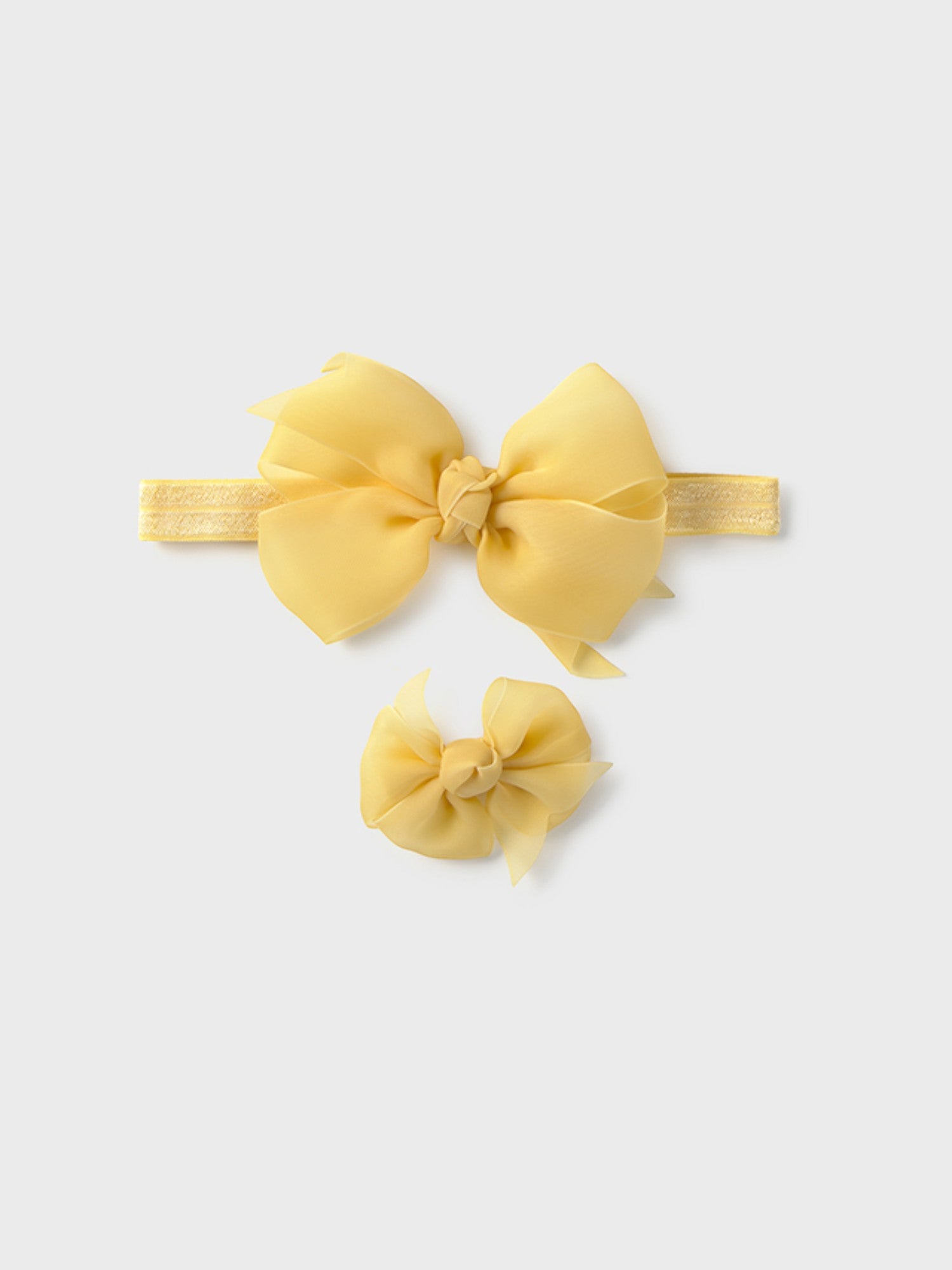 Set cerchietto e fermaglio  GIALLO 9888 /G -  NANU' BABY