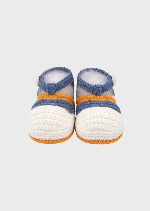 Babbucce Neonato Blu CETIN/SC by PICCOLA GIUGGIOLA