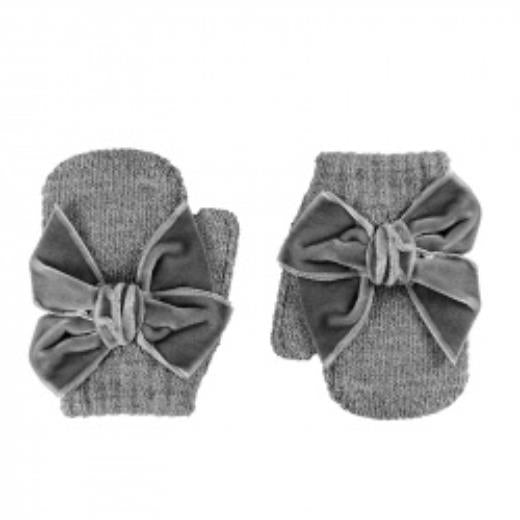 Muffole con pollice e fiocco in velluto  AL CAMPIONE 50.598.011 -  NANU' BABY