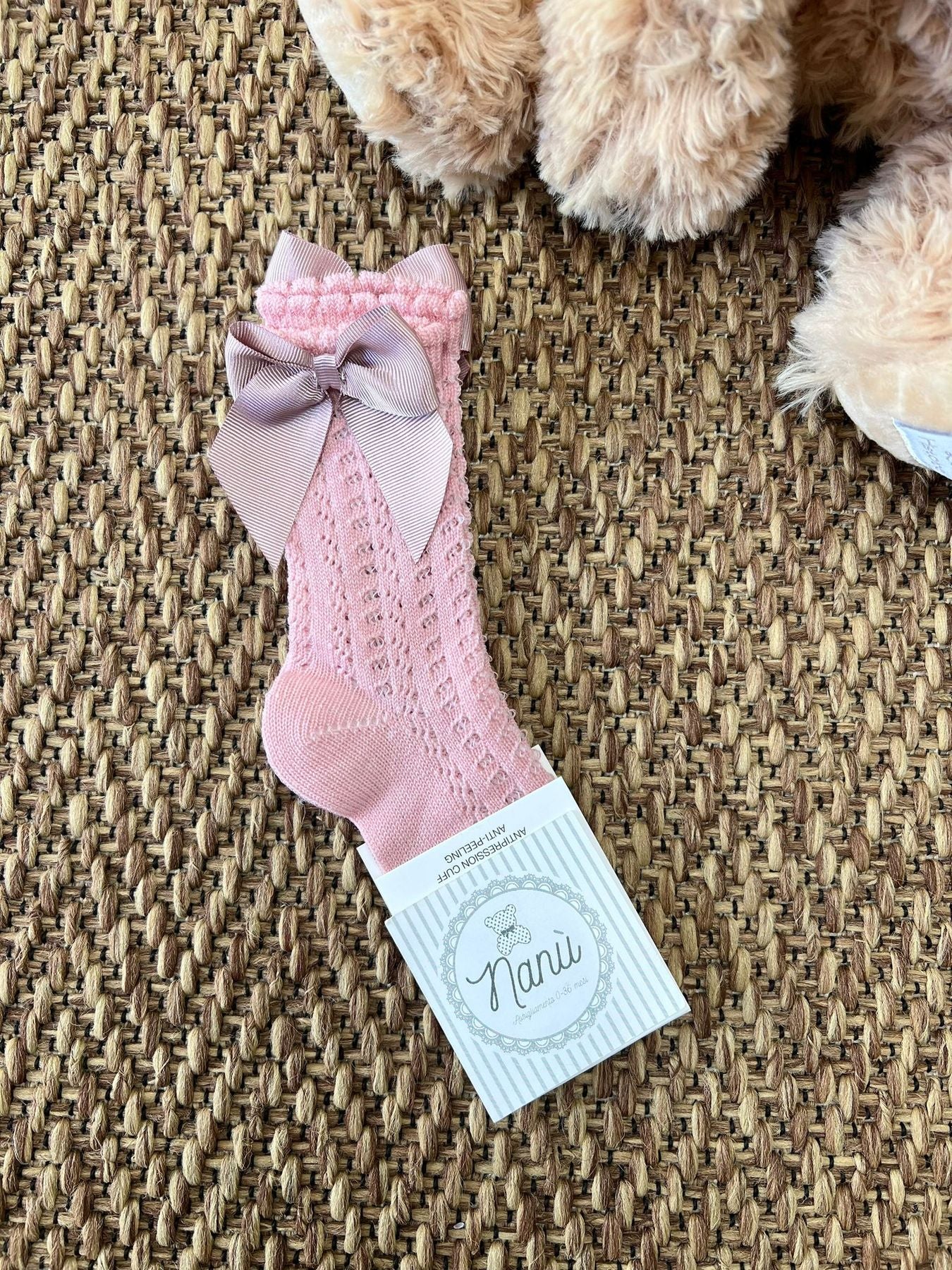 Calzini al ginocchio Fiocco  ROSA 1046M -  NANU' BABY