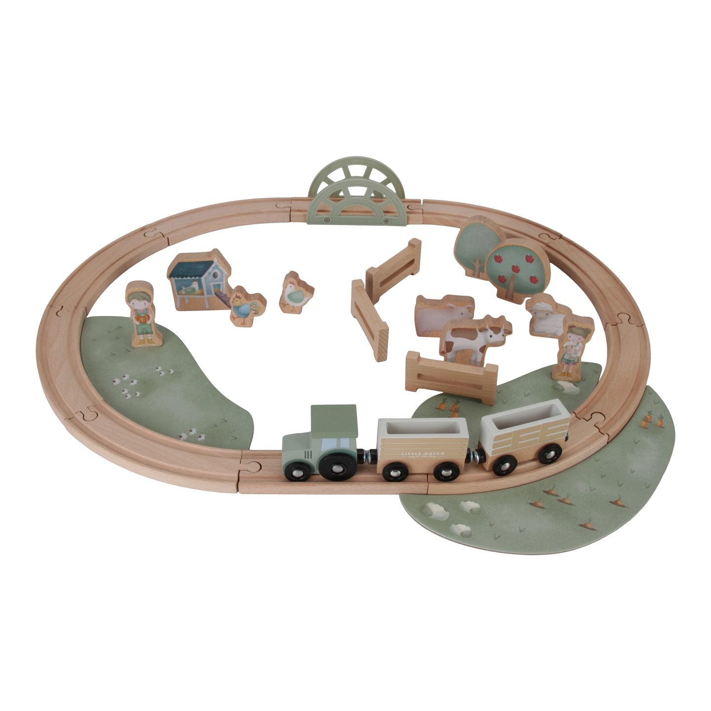 Binario in legno Piccola Fattoria  AL CAMPIONE LD7151 -  NANU' BABY
