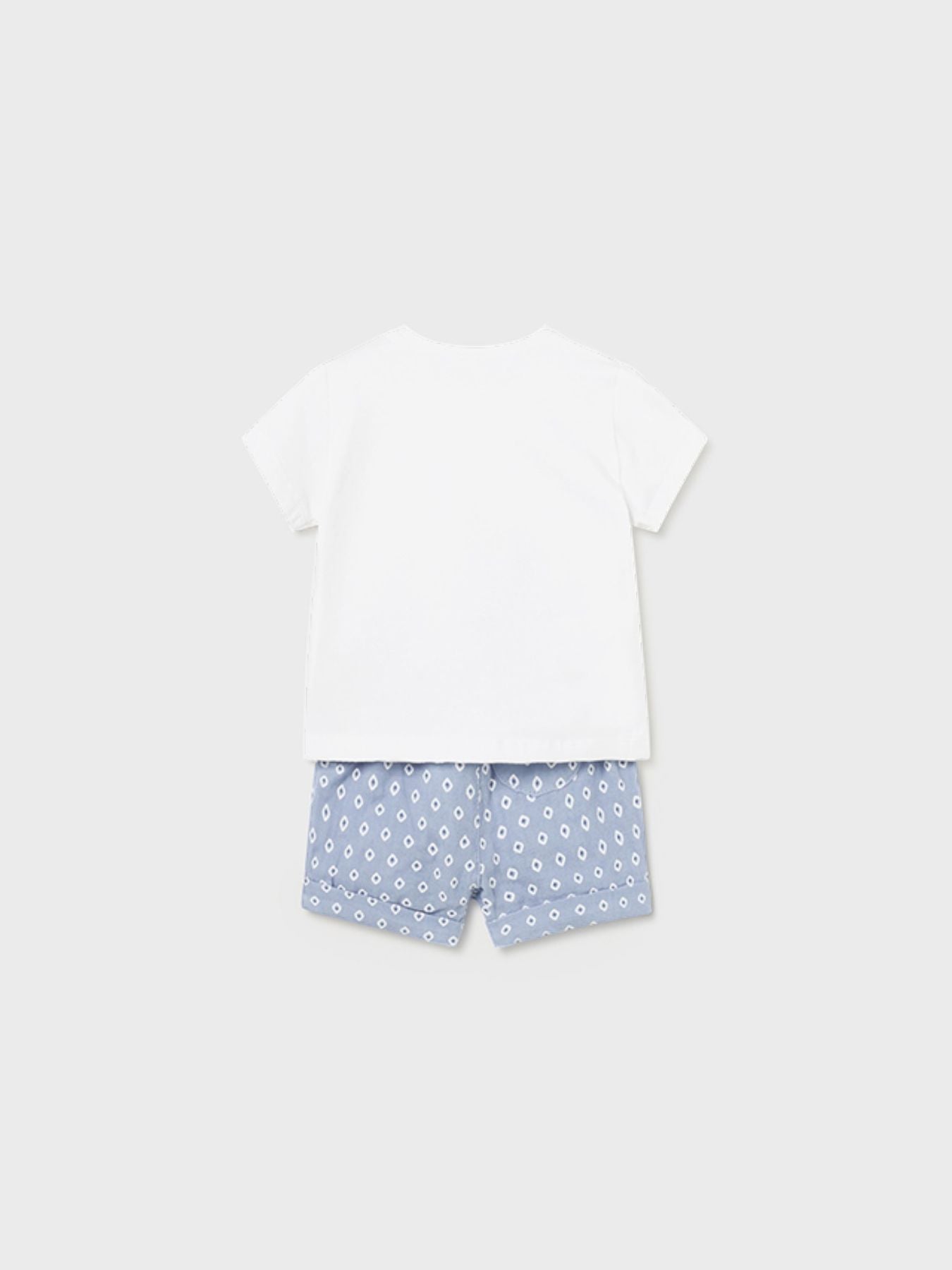 Pant.corto e maglietta Bimbo BIANCO 1205/B -  NANU' BABY
