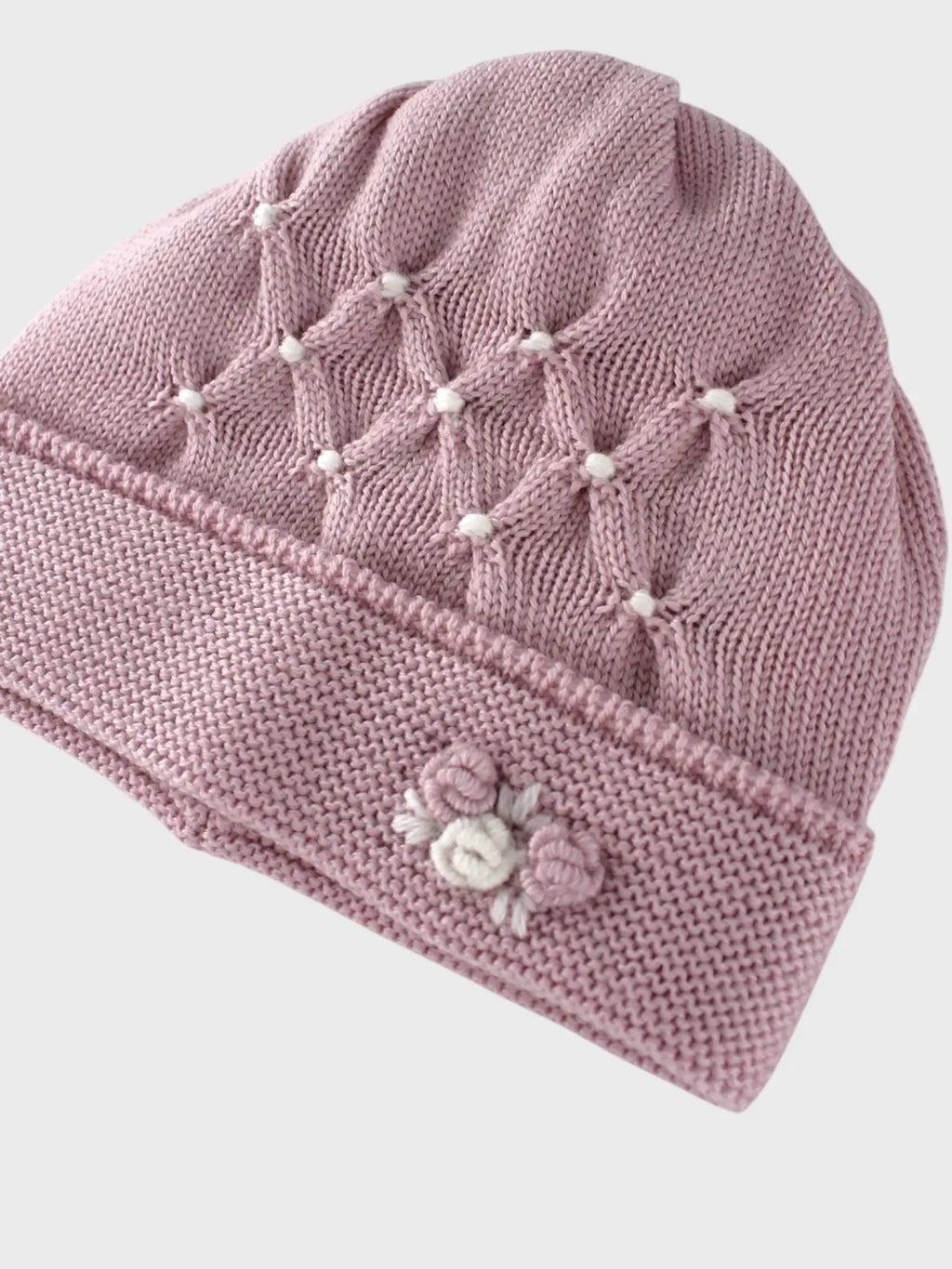 Cuffia Neonata Rosa NIDO D'APE 611/5730 by BABY LORD