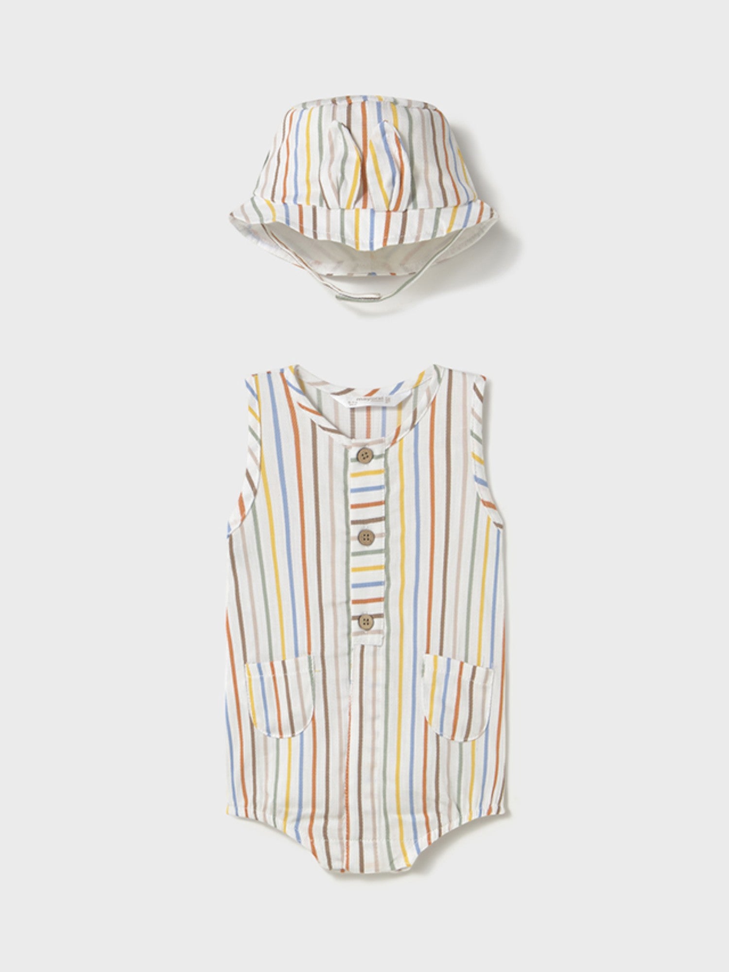 Tutina e cappello Bimbo MULTICOLORE 1603 /MU -  NANU' BABY