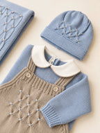 Cuffia Neonato Azzurro NIDO D'APE 600/5848 by BABY LORD