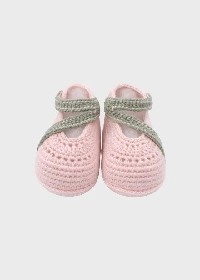Babbucce Neonata Rosa BRINDISI 1442 by PICCOLA GIUGGIOLA