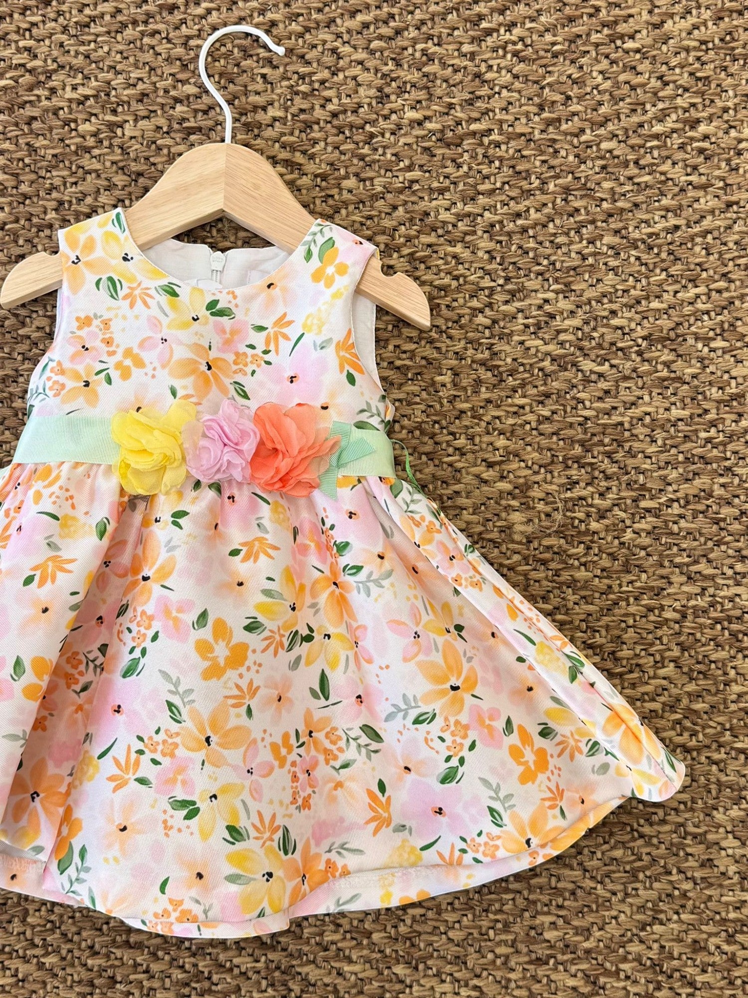 Abito Bimba ARANCIO FF39104/T40 -  NANU' BABY