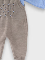 Salopette Neonato Azzurro NIDO D'APE 327C/4856 by BABY LORD