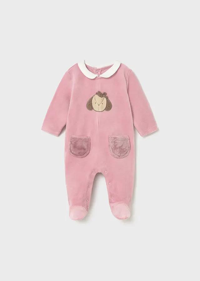 Ensemble 2 Pyjamas Bébé Fille Rose Chenille 2702/88