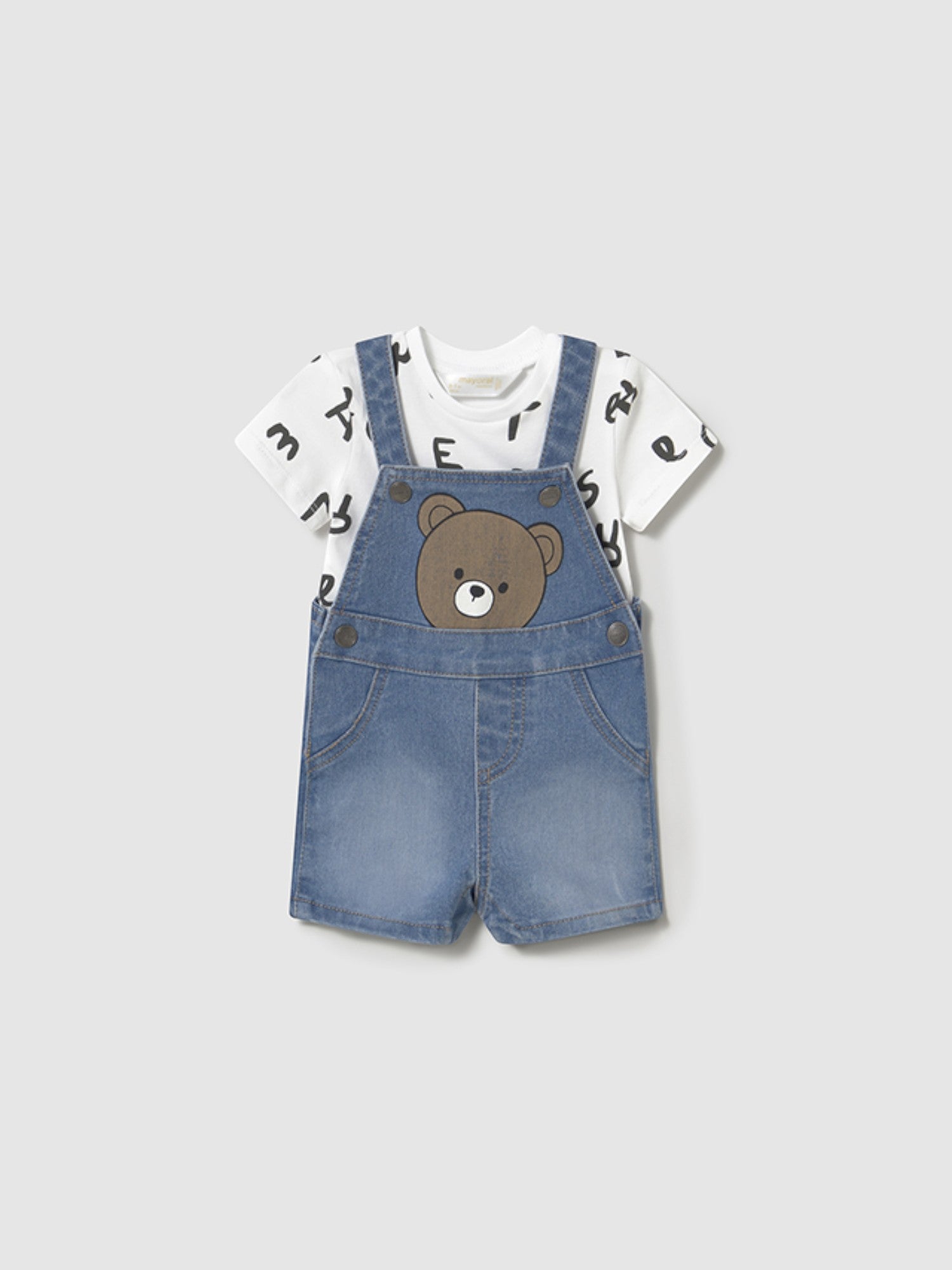 Completo  salopette Bimbo JEANS 1622 /J -  NANU' BABY