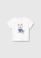 T-shirt Bimbo Bianco 1001/73 by MAYORAL