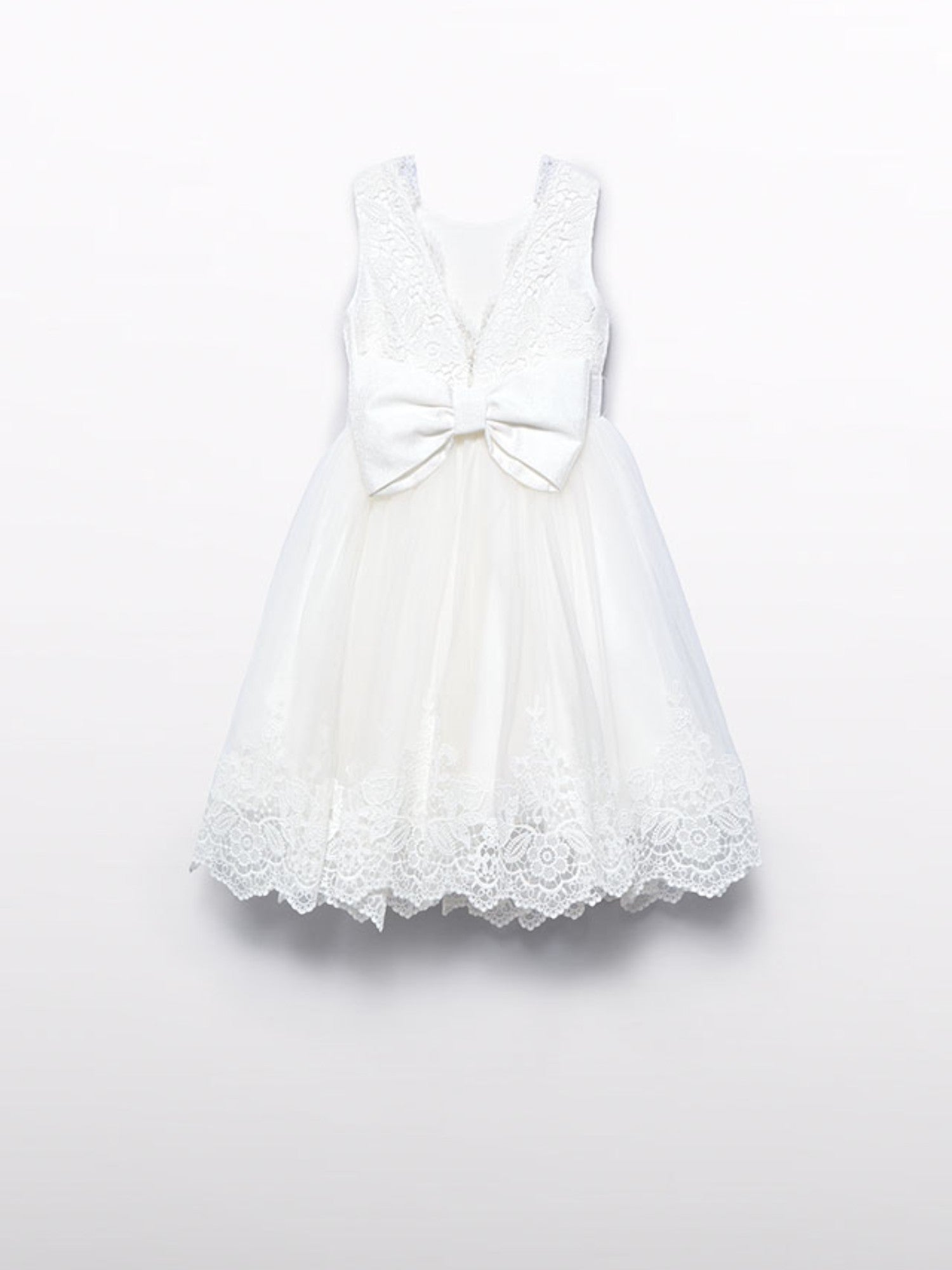 Abito  ricamato Bimba PANNA 5033 /7 -  NANU' BABY