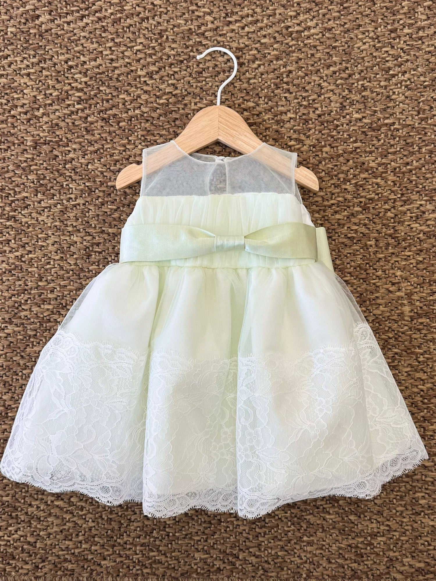 Abito Cerimonia dritto Bimba AVORIO GG25D04I/V -  NANU' BABY
