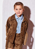Cappotto Bimba Marrone 5887/5 by ABEL & LULA