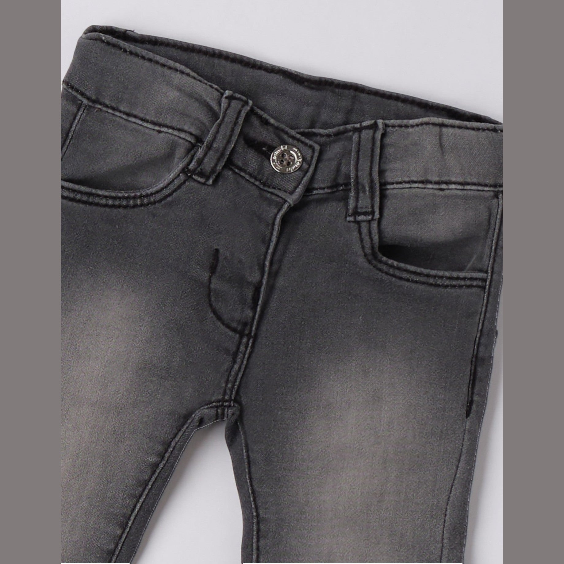 Pantalone Denim Lungo Bimba Grigio 3F740/7992 -  NANU' BABY