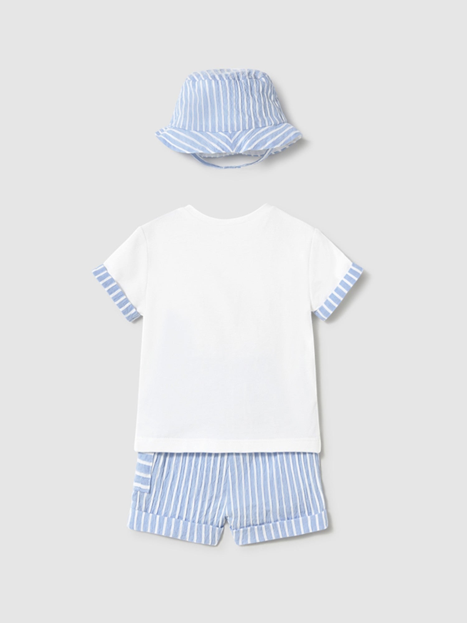 Completo pantalone maglietta  cappe Bimbo CIELO 1201 /C -  NANU' BABY