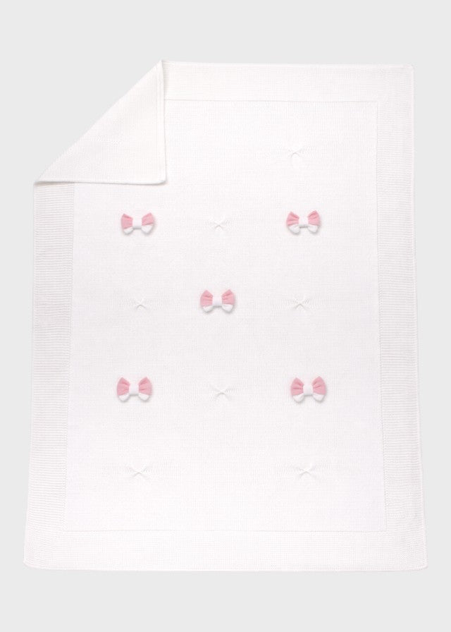 Coperta Neonata Bianco FIOCCHI/181-B by BABY LORD
