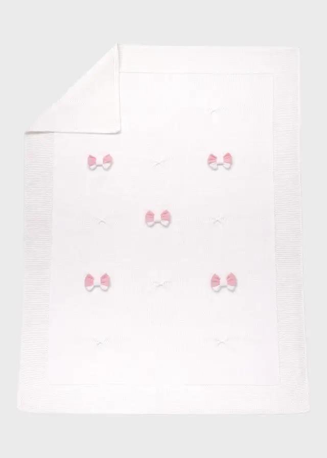 Coperta Neonata Bianco FIOCCHI/181-B by BABY LORD