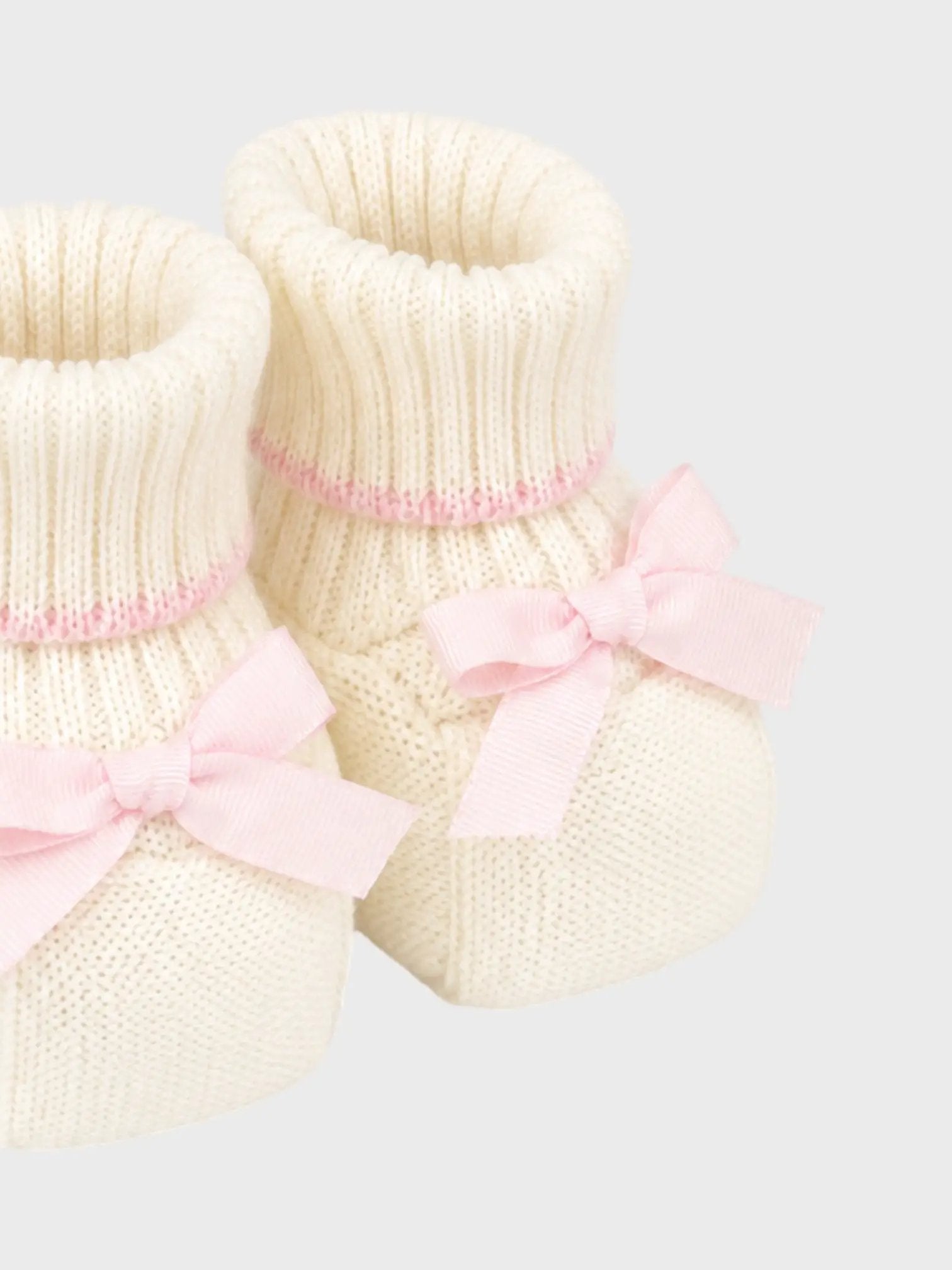 Babbucce Neonato Bianco 8236 by BIMBALO'