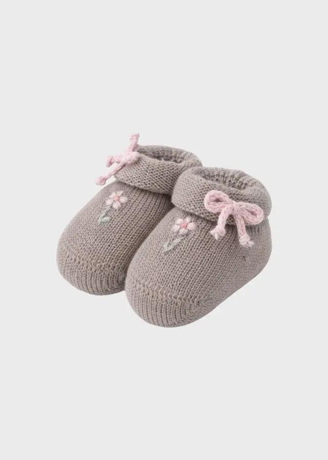 Babbucce Neonata Avorio MARGHERITE 759 by BABY LORD