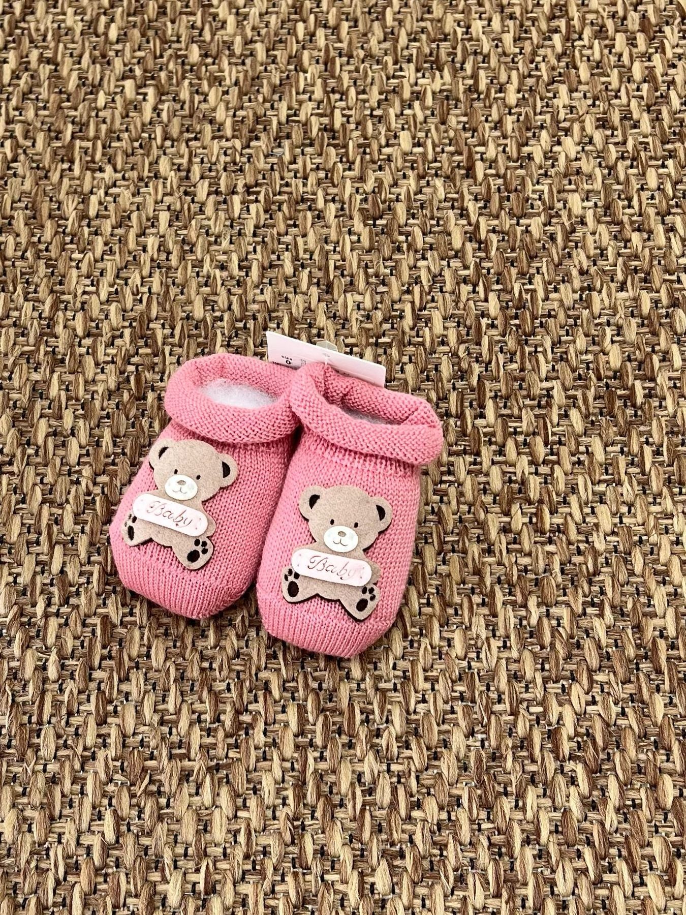 Babbucce Orsetto Baby Neonata FUCSIA 2835/RN -  NANU' BABY