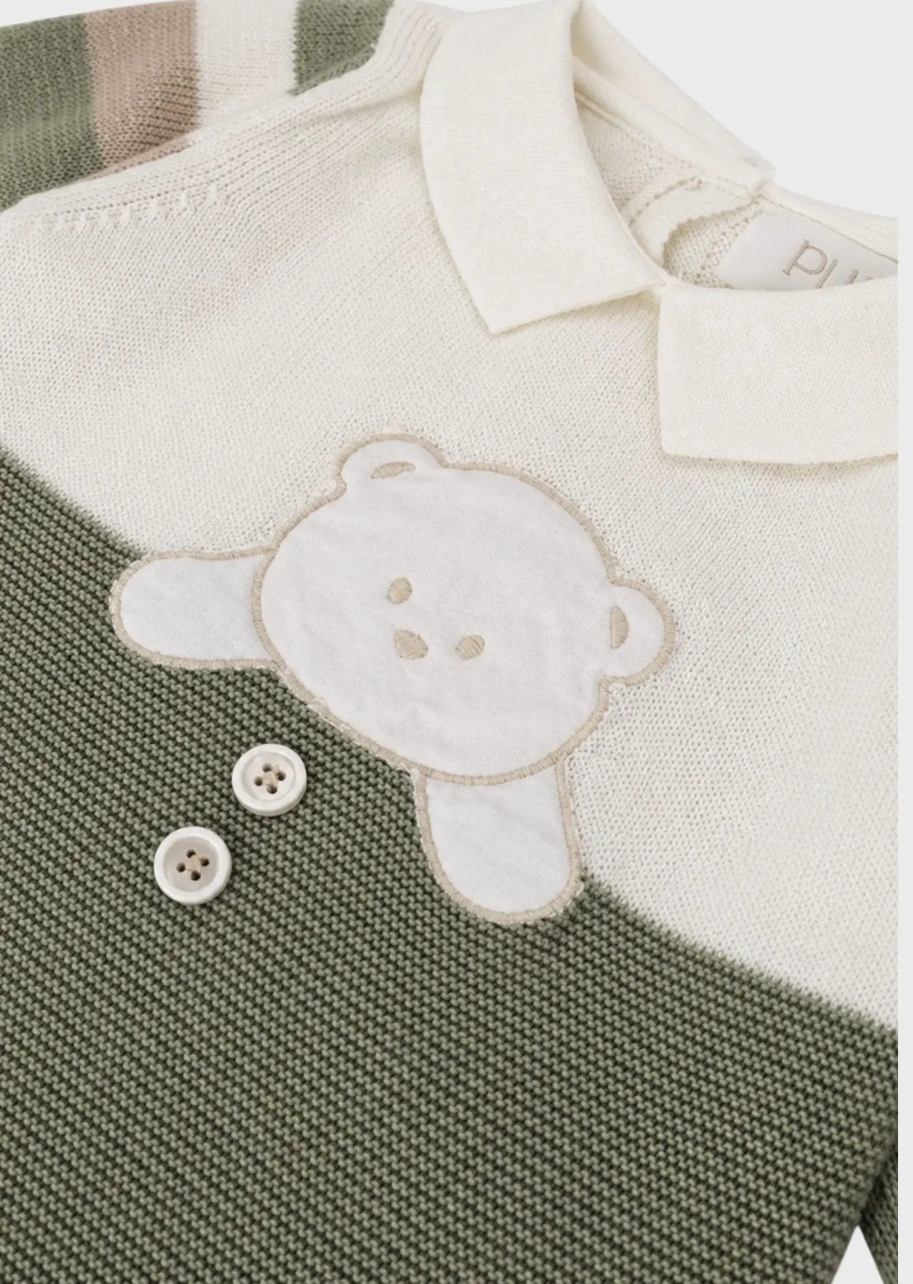 Tutina in tricot Neonato Panna PC05603 by PURE