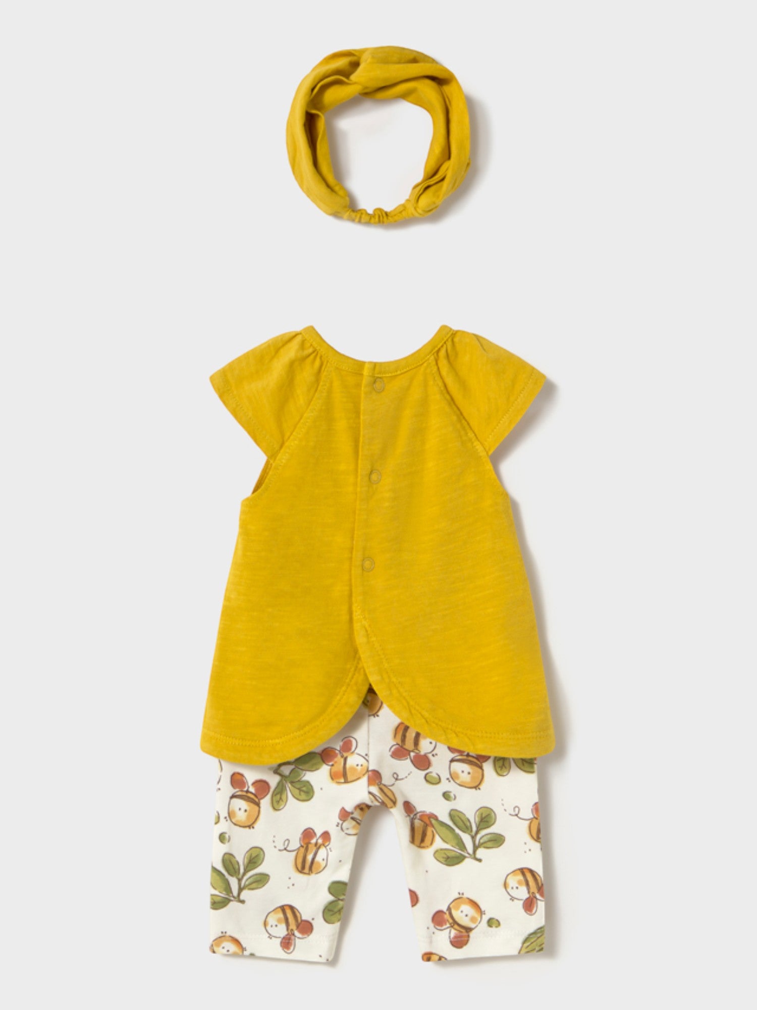 Completo leggings capri e cerchietto Bimba VERDE 1763 /V -  NANU' BABY