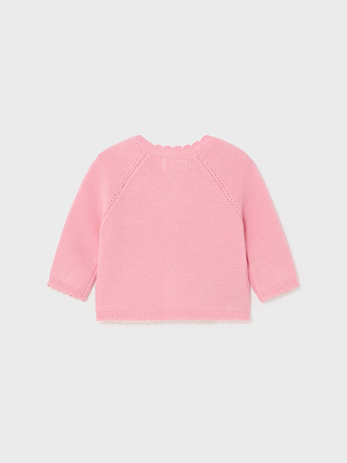 Giacchino lungo maglia Bimba ROSA 1376/R -  NANU' BABY