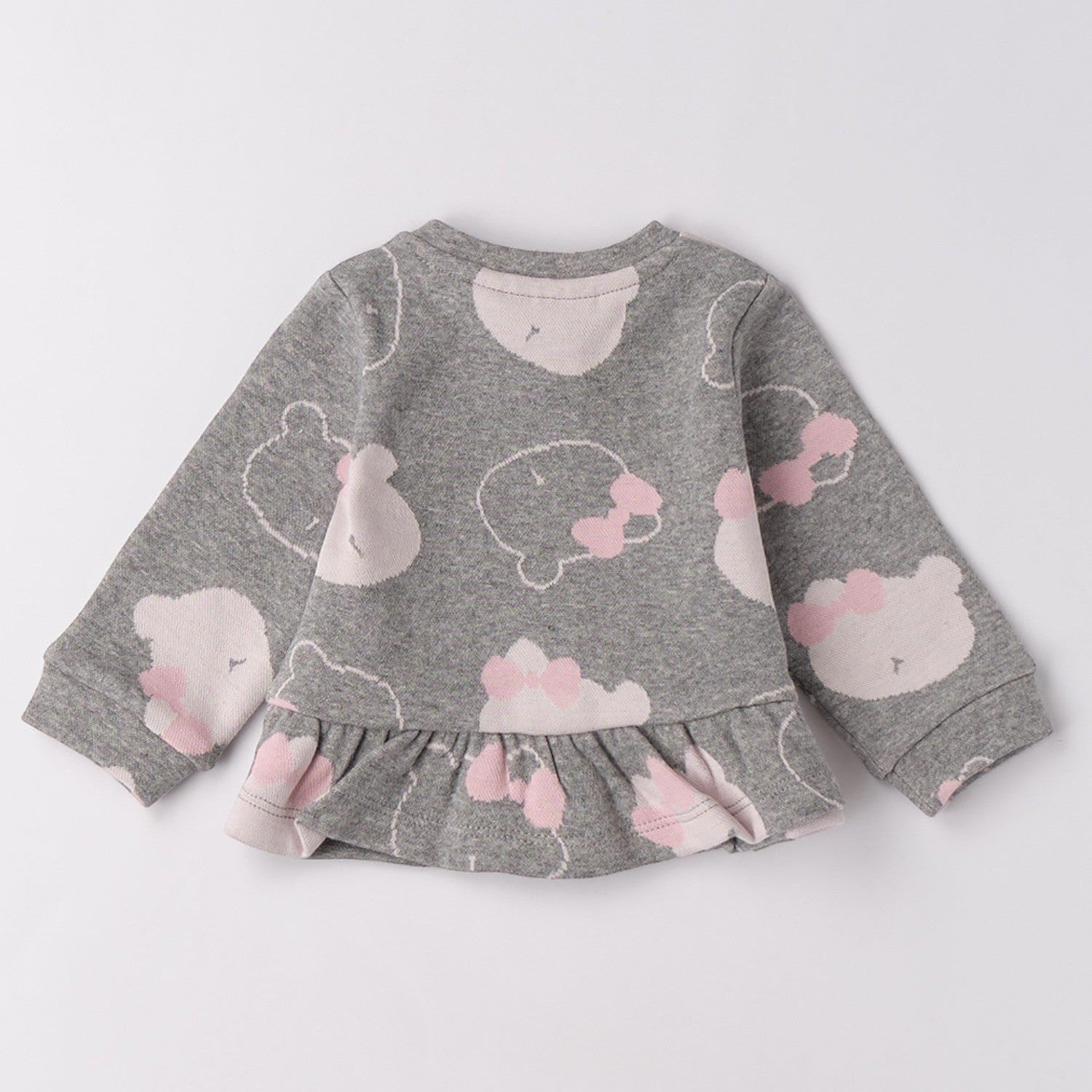 Felpa Aperta Ml Con Zip O Con Bottoni Bimba Grigio 3F713/8992 -  NANU' BABY